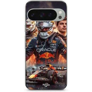 ManiacoShell Pixel 9 Pro Souple Negro con Estilo Max Verstappen F1