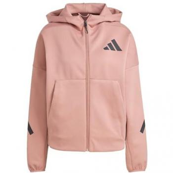 Adidas Z.N.E. Damen Kapuzenpullover - Warm Clay - Größe 40