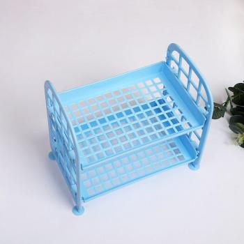 JIANWU Double Layer Plastic Storage Box for Stationery