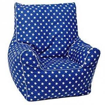 Knorrtoys 68112 Sitzsack Junior für Kinder – Blaue Sterne