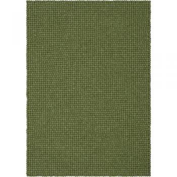 Myfelt Handgefertigter Teppich aus Schaffell Kaspar in Dunkelgrün 120 cm