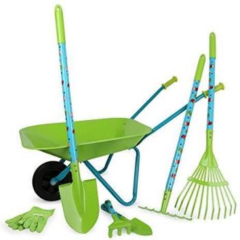 Small Foot Kids Gardening Set with Wheelbarrow
