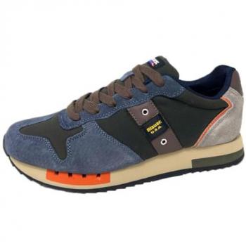 Blue Print Logo Sneakers for Men Size 10 by Blauer