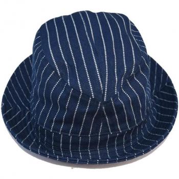 Vintage Wabash Stripes Indigo Bucket Hat