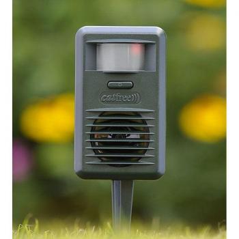 Disuasor de ultrasonido para gatos Catfree área de protección de 88m²