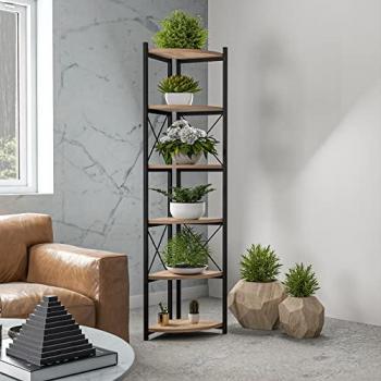 Estantería Plantas Ulfborg Madera Negra