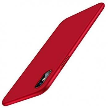 SleekGuard iPhone X/XS Red Ultra‑Thin Case + Screen Protector