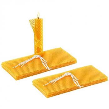 Kit de Création de Bougies en Cire d'Abeille - 12 Feuilles
