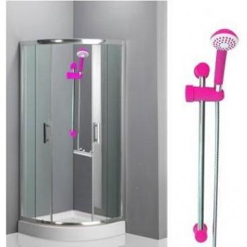 Kit columna de ducha ajustable 52CM con ducha de mano y alcachofa JET - RILUX