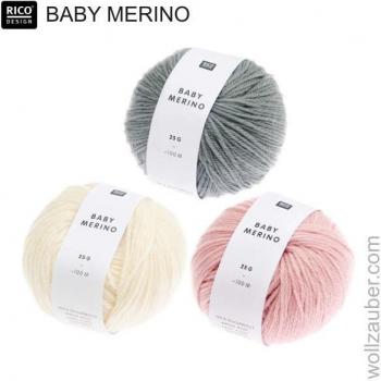 Pelote de laine Baby Merino 25 g – Nuage Crémeux Rico