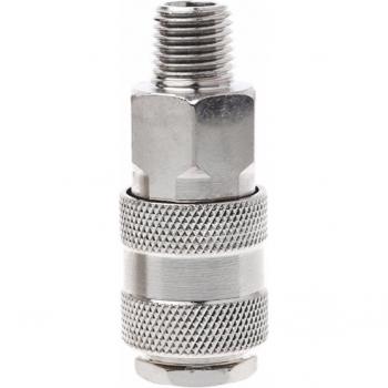 Euro Air Line Hose Connector Fitting Female Quick Release 1/4 Inch BSP Male