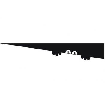 Peeping Shadow Toilet Sticker