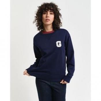 Sudadera Casual de Cuello Redondo Gant 2024