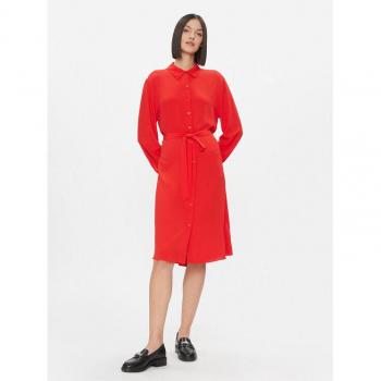 Tommy Hilfiger Damen Hemdkleid - WW0WW40563 Rot