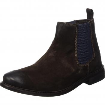 Base London Scuttle - Stivali Chelsea alla caviglia Uomo Marron (Greasy Brown)