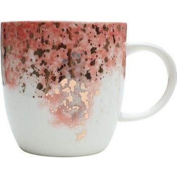 European Style Gradient Red Porcelain Mug 250ml