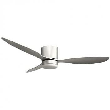 Ventilador de Techo DC Nasim Plata 132cm 3 Aspas con LED 16W 1600lm 4000K
