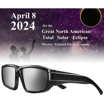 Gafas de Observación Solar Manchalk 2024 - Certificación CE e ISO, 2 Piezas