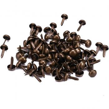 50pcs Round Double Foot Nails with Electroplating and Spray Paint