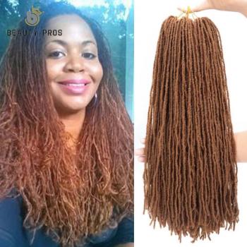 SISTER LOCKS Ombre Dreadlocs Häkeln Zöpfe 18 Zoll Synthetisches Flecht-Haar für Frauen