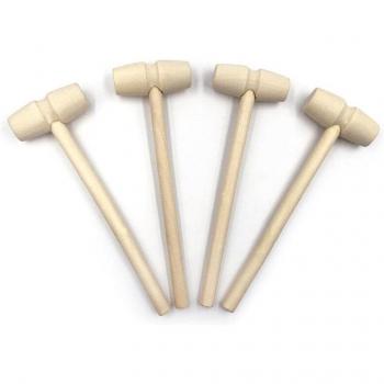 50 Pieces Small Wooden Hammer for Household Use