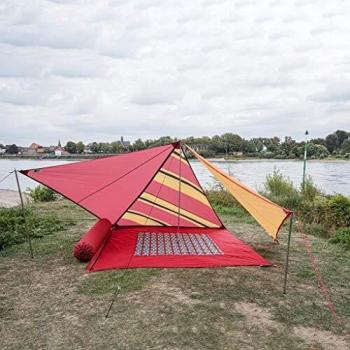 Bent Canvas Plain Set Tarp Barbados Cherry / Zipper Black
