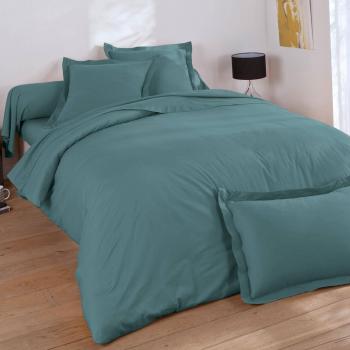 Housse de couette en coton bleu artic 240x220