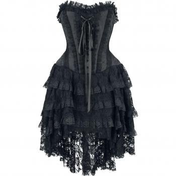 Robe courte noire à l'avant – Collection Gothicana