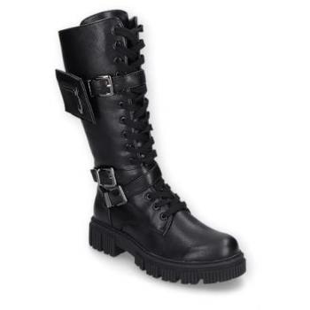 Botas de Mujer Dockers by Gerli - Lace-Up Boots - EU39 EU40 - Color Negro