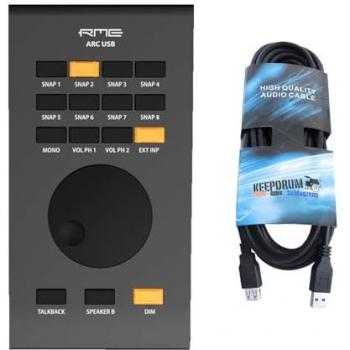 RME Audio RME Fernbedienung ARC USB Black Edition mit USB-Erweiterungsleitung