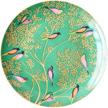 Floral and Bird Pattern 8 Bone China Dinner Plate