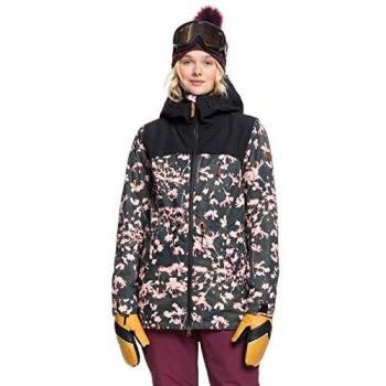 Roxy Stated Frauenschneijacke – XS Schwarz, robust & wasserabweisend