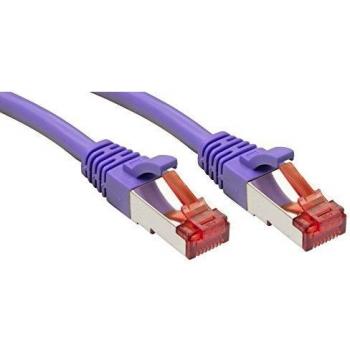 Lindy RJ45/RJ45 Cat6 3m Networking Cable Purple S/FTP (S-STP)