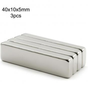 ZOOFOXS 3pcs Neodymium Block Magnets 40x10x4mm