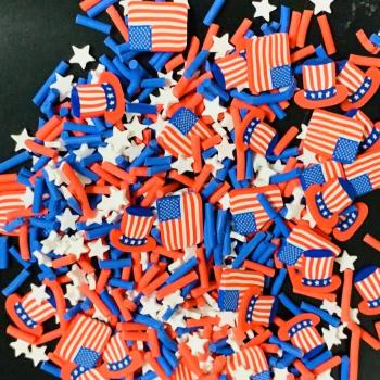 Sombrero de Arcilla Polimérica con Bandera para Decoración de Uñas, 500g