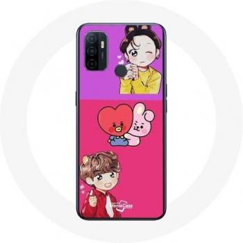 Oppo A53 BTS BT21 Cooky and Tata Fanart Case