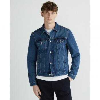 Chaqueta Vaquera Tommy Hilfiger con Cuatro Bolsillos y Logo Bordado