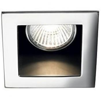 Ideal Lux Funky Recessed Downlight in a Chrome Finish