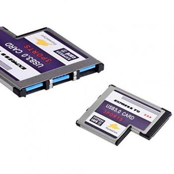 ExpressCard‑54 → USB 3.0 (3 ports) – chipset FL1100
