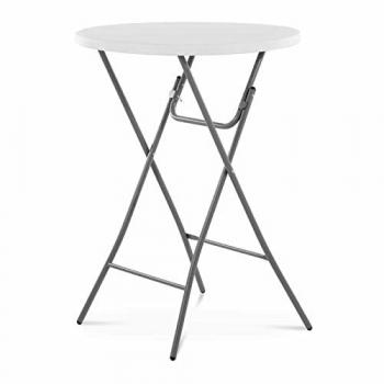 Mange‑debout pliant – Royal Catering – Plateau Ø 80 cm – 100 kg – Blanc