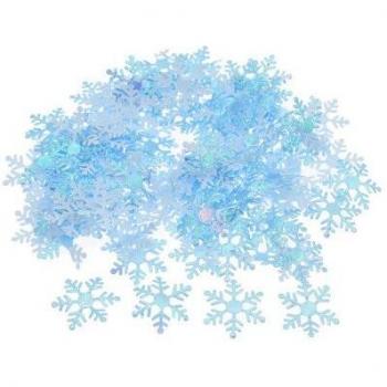 200pcs Polyester Felt Snowflake Appliques for DIY Craft and Christmas Decorations