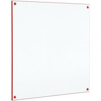 Metroplan WriteOn Coloured Edge Whiteboard 600 x 900mm, Red