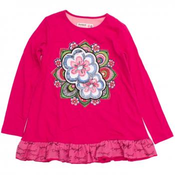Desigual camiseta de manga larga chica ts chilayo 18wgtka6 910 fuxia