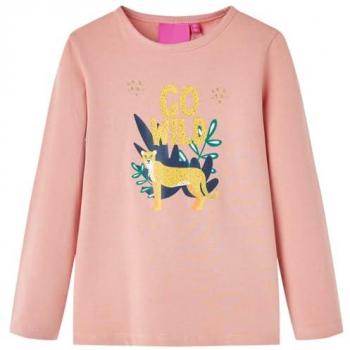 VidaXL Kinder-Langarmshirt Hellrosa 104