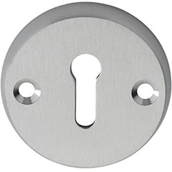 Chrome Lock Profile Open Escutcheon with Keyhole – 45mm, 8mm Depth