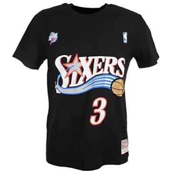 T-shirt NBA Allen Iverson 76ers Mitchell & Ness Noir