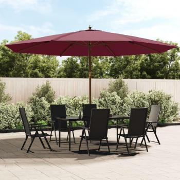 Poste Madera Roja Sombrilla Exterior 400x273