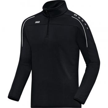 Felpa con zip unisex per bambini Jako Classico nera 152