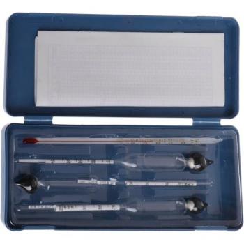 Alcoholmeter Tester Set 0-100% met Thermometer