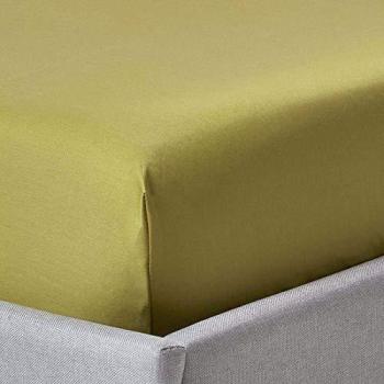 Olive Green Egyptian Cotton Fitted Sheet 1000 Thread Count, Double